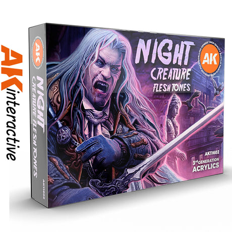 Night Creature Flesh Tones - 3G Acrylic Paint x 6 | AK interactive | AK11602