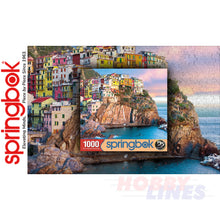 Load image into Gallery viewer, CLIFF HANGERS 1000 pc Mediterranean SPRINGBOK Jigsaw Puzzle Random Cut Super Deluxe
