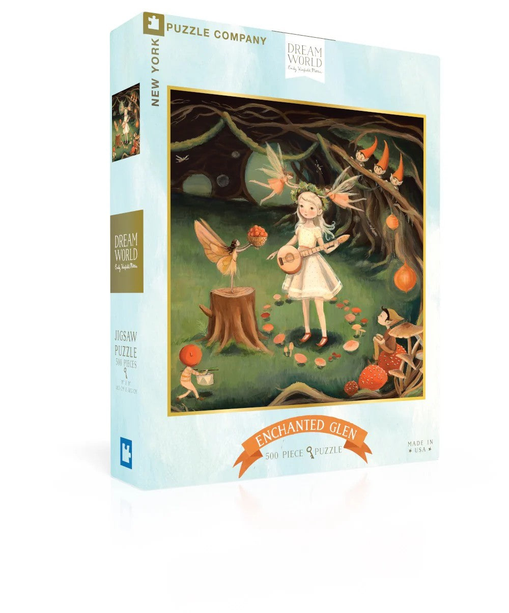 ENCHANTED GLEN New York Puzzle Company 500pc Random Cut Jigsaw