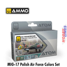 Load image into Gallery viewer, MIG-17 Polish Air Force Colors Set Ammo by Mig Jimenez ATOM-20908
