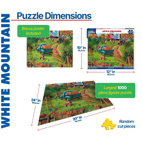 Apple Orchard - 1000pc Puzzle | White Mountain | 2159pz