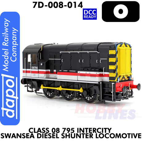 Class 08 795 Intercity Swansea Diesel Shunter Locomotive - DCC Ready | Dapol | 7D-008-014