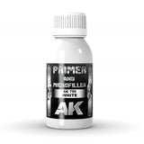 White Primer and Microfiller - 100ml | AK interactive | AK759