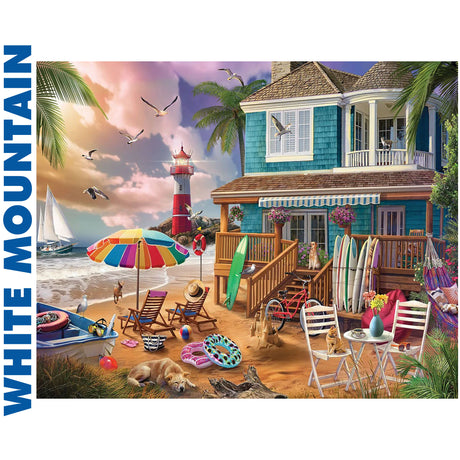 On The Beach -1000pc Puzzle | White Mountain | 2100pz