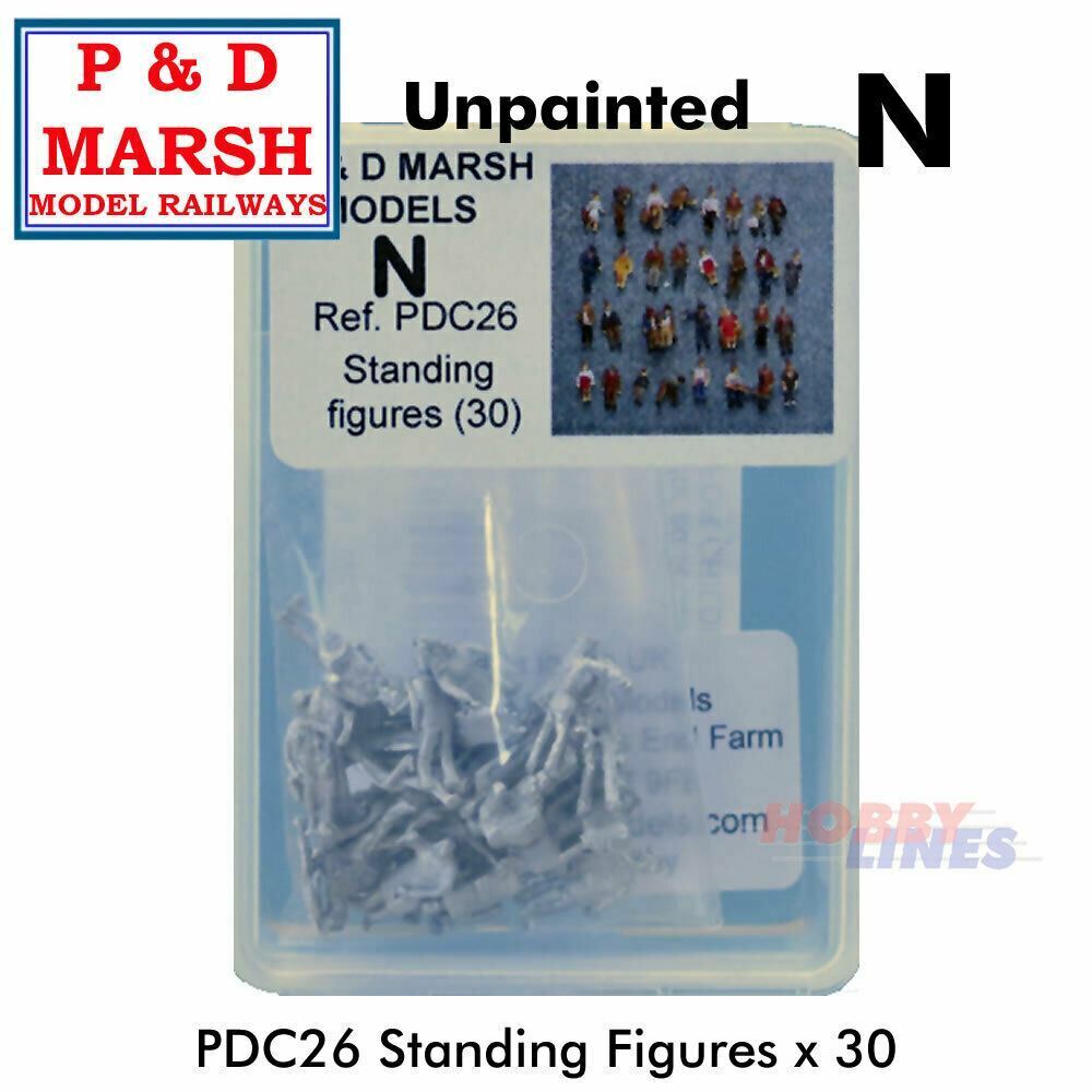 30 Standing Figures - Unpainted | P&D Marsh | C26