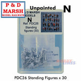 30 Standing Figures - Unpainted | P&D Marsh | C26