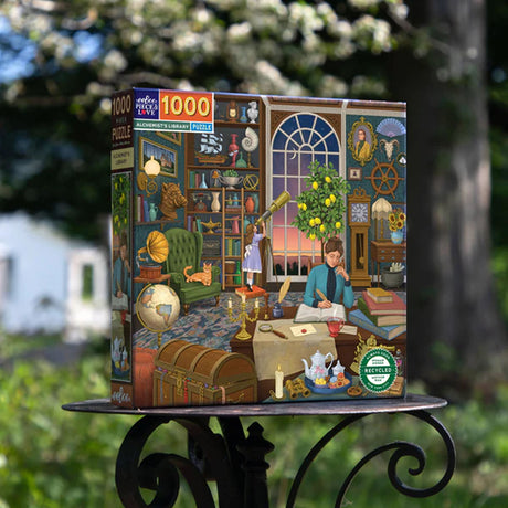 eeBoo ALCHEMISTS LIBRARY 1000 PC Square Jigsaw Puzzle Super Deluxe PZTAHL