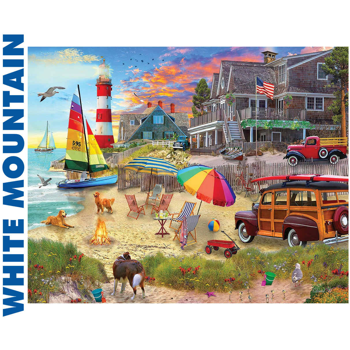 Summer Holiday - 1000pc Puzzle | White Mountain | 1991pz