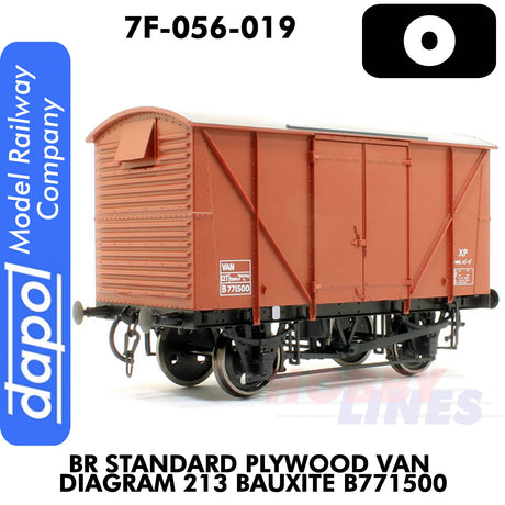 BR Standard Plywood Diagram 213 Bauxite B771500 | Dapol | 7F-056-019