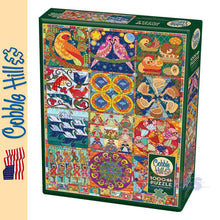 Load image into Gallery viewer, Twelve Days of Christmas Quilt Cobble Hill puzzle 1000pc CH40049
