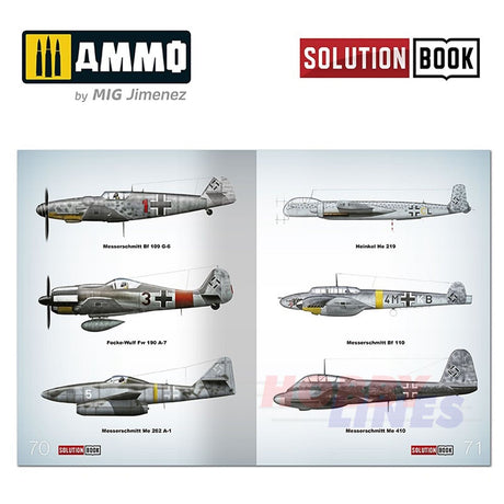How to Paint WWII LUFTWAFFE MID WAR Aircraft SOLUTION BOOK Ammo by Mig MIG6526