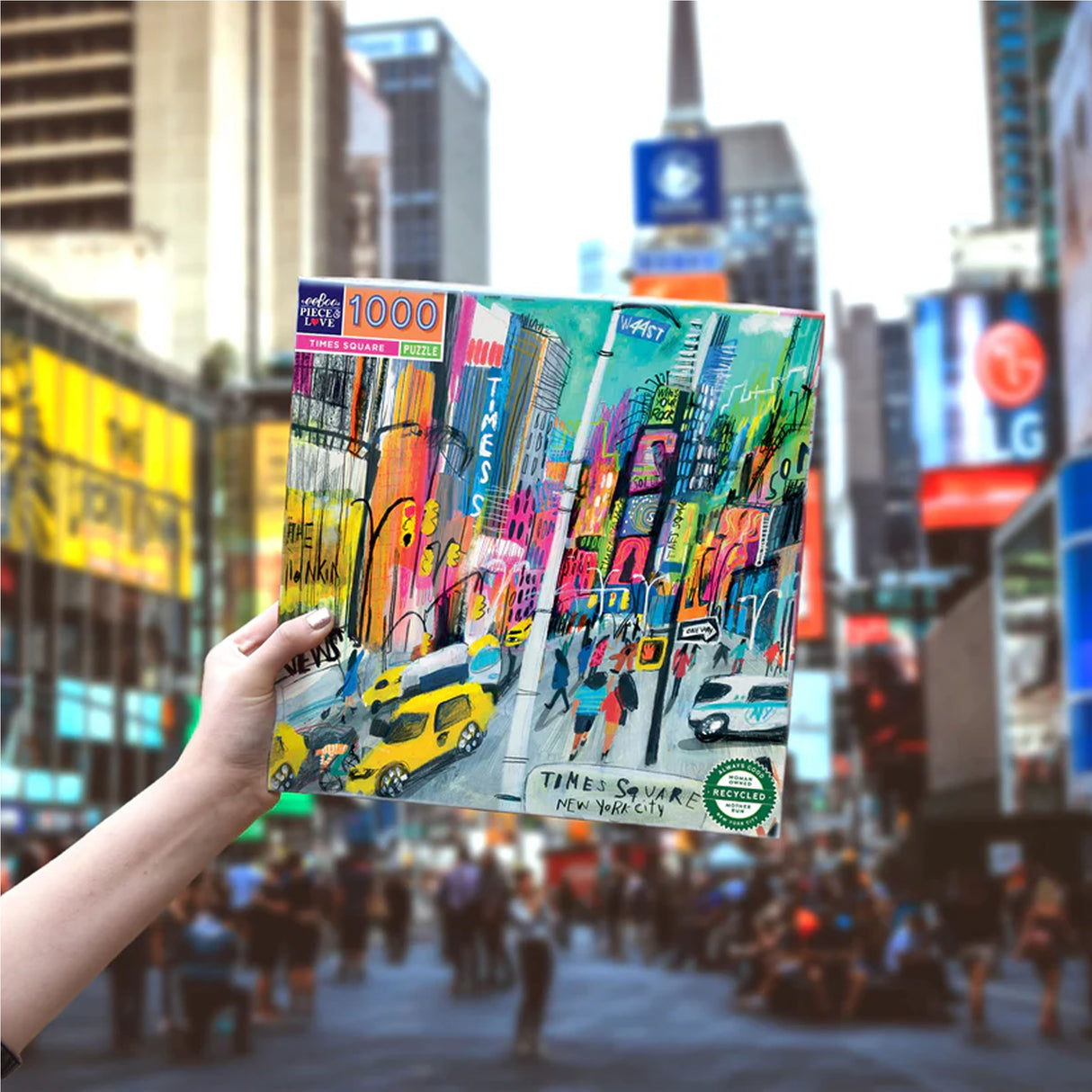 *DAMAGED* Times Square - 1000pc Puzzle | eeBoo | PZTTMS