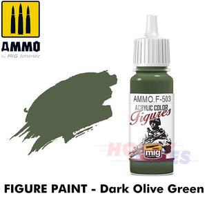 Ammo ACRYLIC COLOUR for FIGURES 17ml jar agitator ball Full Range Mig Jimenez