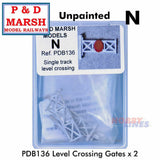 Level Crossing Gates x 2 - Unpainted | P&D Marsh | B136