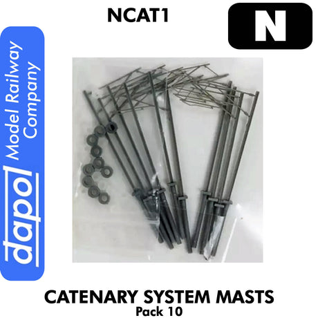 Easi-Fit CATENARY MASTS MK3 Dapol Pack 10 N Gauge NCAT1