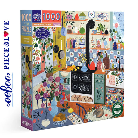 eeBoo MORNING KITCHEN 1000 pc Square Jigsaw Puzzle Super Deluxe PZTMNK