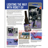 ROKET UV 2g adhesive & activation light plastic wood metal AD89 Deluxe Materials