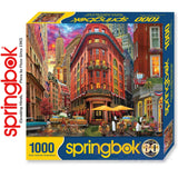 NYC STREET 1000 pc New York City SPRINGBOK Jigsaw Puzzle Random Cut Super Deluxe