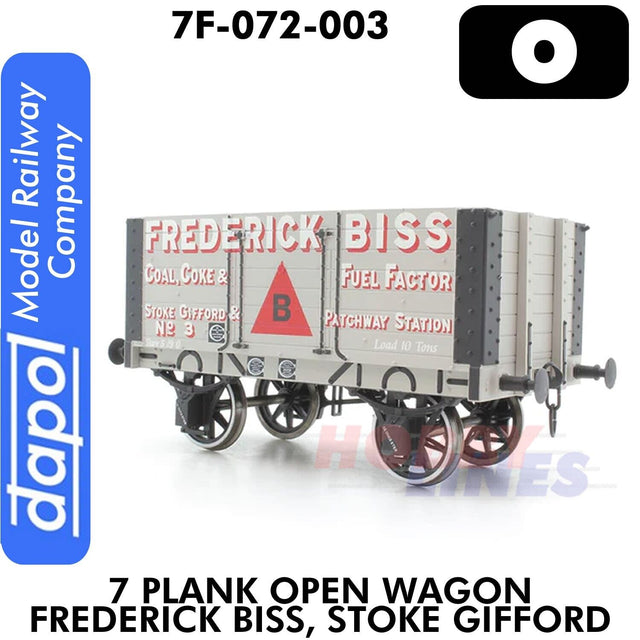 7 Plank Open Wagon Frederick Biss Soke Gifford | Dapol | 7F-072-003