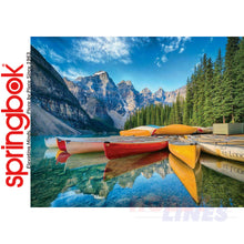 Load image into Gallery viewer, CALM CANOES 1000 piece SPRINGBOK Jigsaw Puzzle Random Cut Super Deluxe
