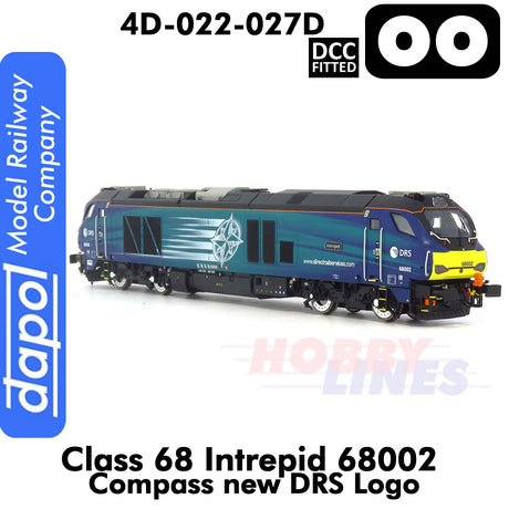 Class 68 Intrepid 68002 Compass new DRS Logo | Dapol |  4D-022-027D