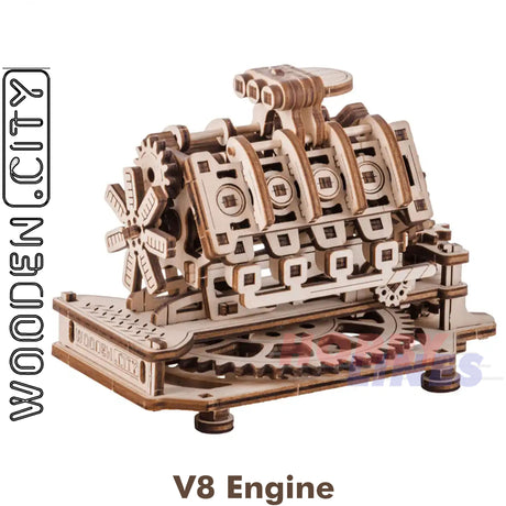 V8 Engine - 3D Puzzle | Wooden City | WR316