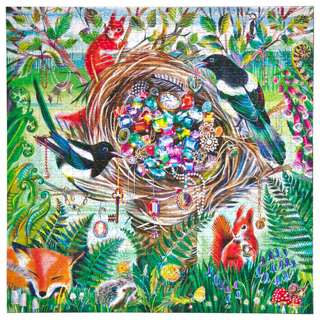 eeBoo WILDLIFE TREASURE 1000 pc Square Jigsaw Puzzle Super Deluxe PZTWDT