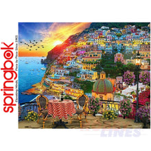 Load image into Gallery viewer, POSITANO ITALY 1000 piece SPRINGBOK Jigsaw Puzzle Random Cut Super Deluxe
