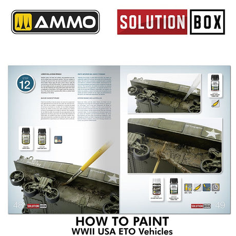 Solution Book 22 - How to Paint WWII ETO Vehicles | Ammo by Mig Jimenez | MIG6528