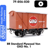 BR Standard Plywood Van - OXO | Dapol | 7F-056-030
