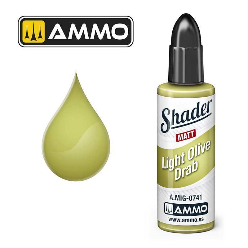 Shader - Matt - Light Olive Drab | Ammo by Mig Jimenez | MIG0741