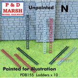 Ladders x 10 - Unpainted | P&D Marsh | B155