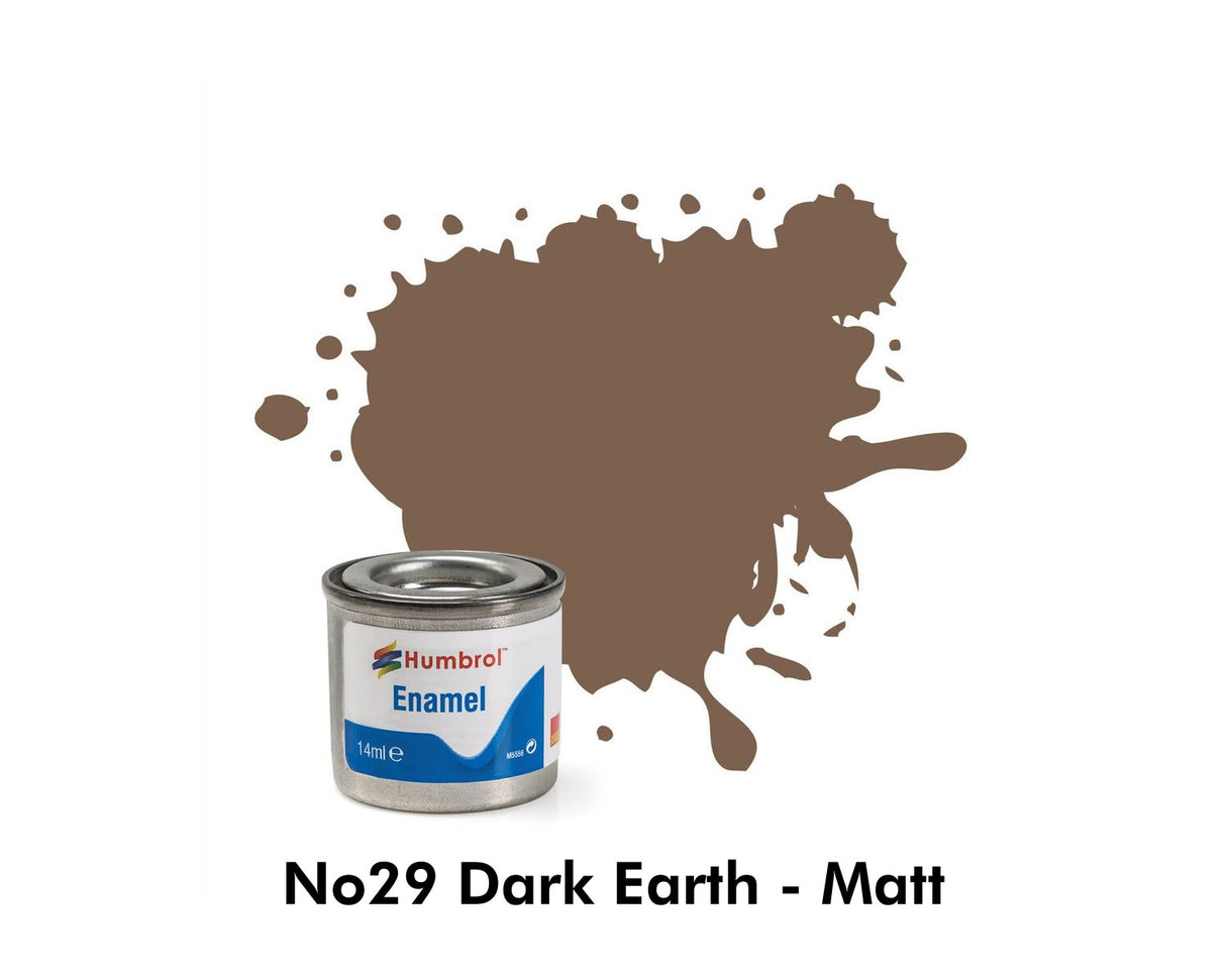 Enamel Tinlets No 29 Dark Earth Matt