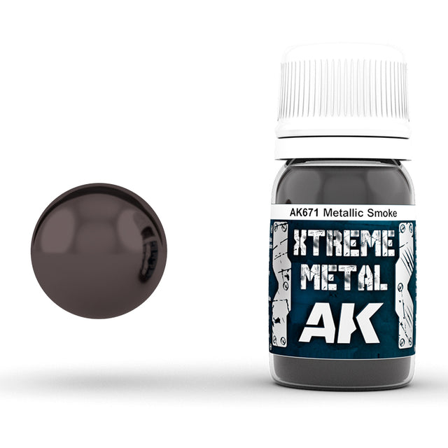 Xtreme Metal - Metallic Smoke -  Acrylic Paint 30ml | Ak interactive | AK671
