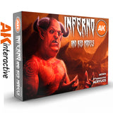 Inferno & Red Creatures - 3G Acrylic Paint x 6  | AK interactive | AK11604