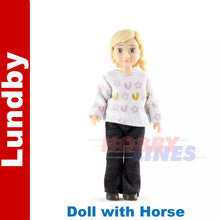 Load image into Gallery viewer, Lundby doll with Horse 60-8090-00
