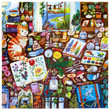 Naturalist's Cat 1000pc Puzzle | eeBoo | PZT713