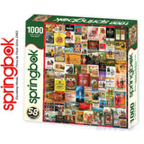 WHISKEY & SCOTCH 1000 piece SPRINGBOK Jigsaw Puzzle Random Cut Super Deluxe