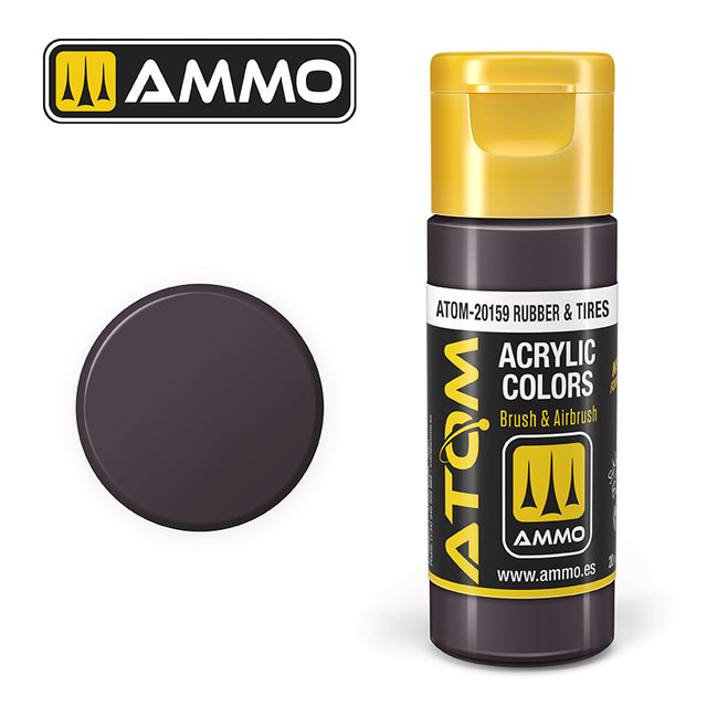 ATOM PAINT Rubber & Tires | AMMO by MIG Jimenez | ATOM-20159