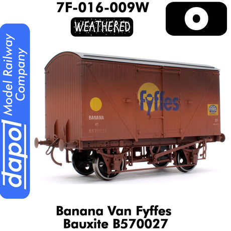 Banana Van Fyffes Bauxite Large Logo - Weathered | Dapol | 7F-016-009W