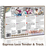 Express Loco Tender & Track - 3D Puzzle | Wooden City | WR323