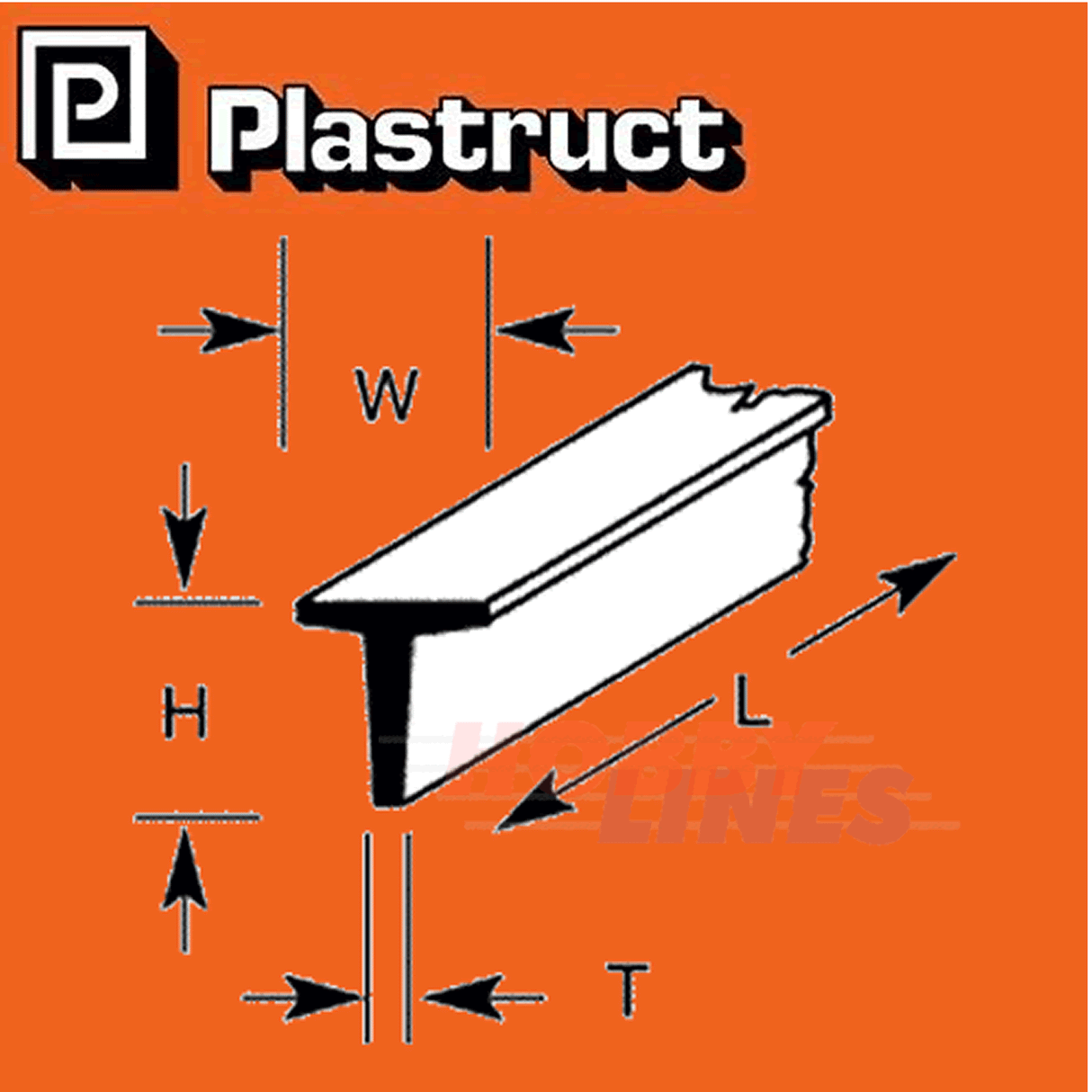 T-BARS / SECTIONS range styrene ABS plastic polystyrene  TFS PLASTRUCT