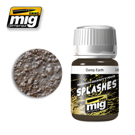 Medium Splashes Mud - Damp Earth - 35ml | Ammo by Mig Jimenez | MIG1754 