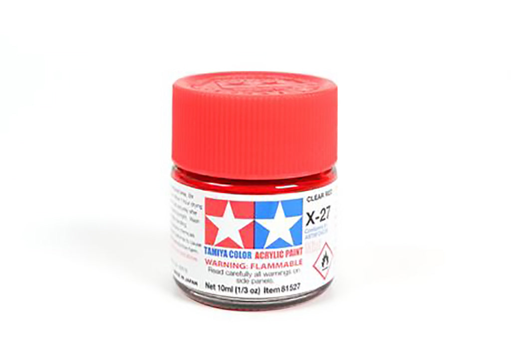 Tamiya Acrylic Mini Paint X-27 Clear Red