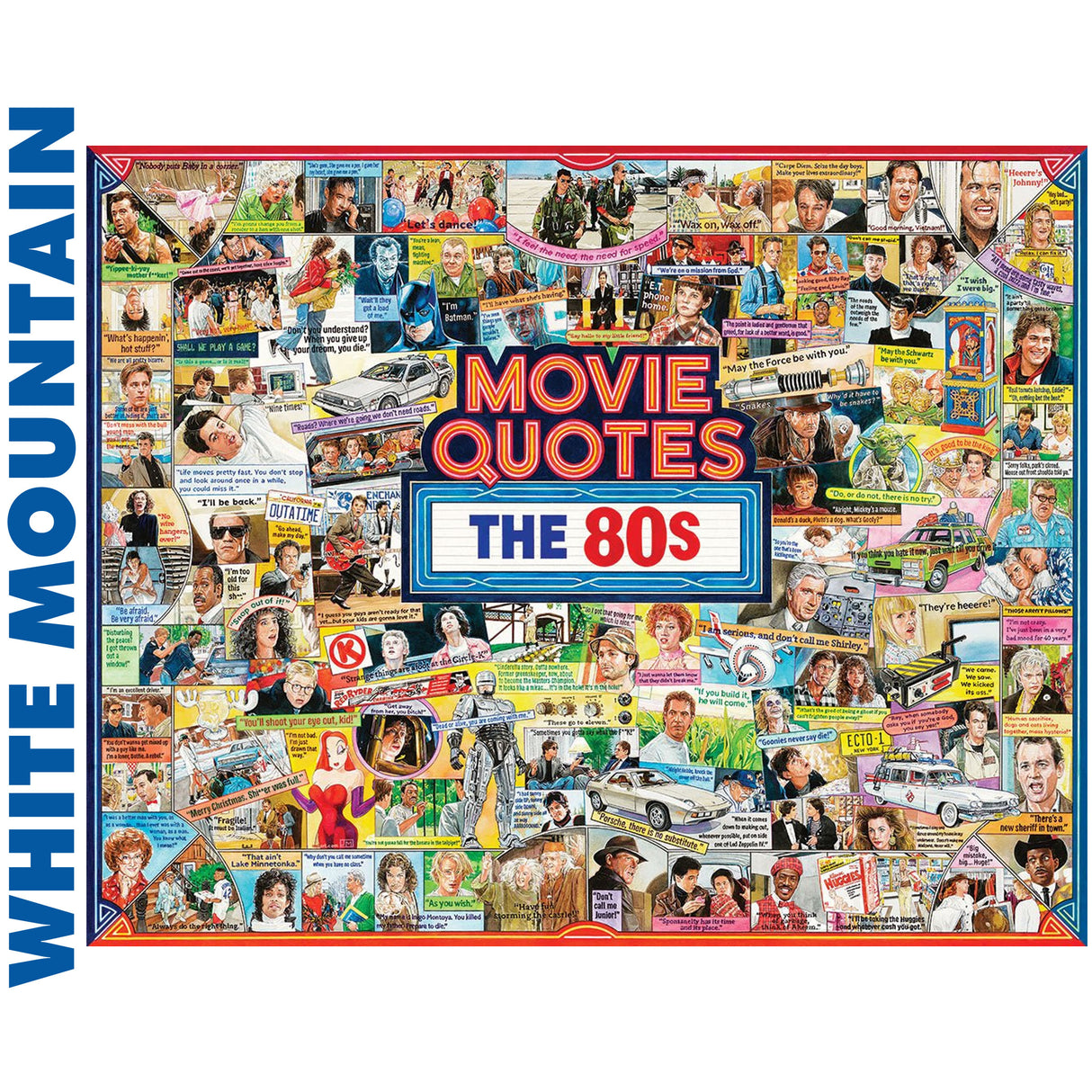Movie Quotes - The 80s - 1000pc Puzzle | White Mountain | 1961pz