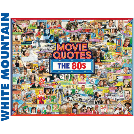Movie Quotes - The 80s - 1000pc Puzzle | White Mountain | 1961pz