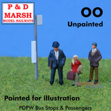 Bus Stops and Passengers - Unpainted | P&D Marsh | PW268