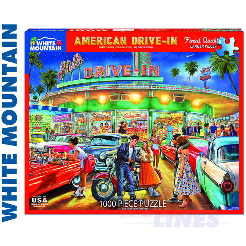 American Drive-In 1000 Piece Jigsaw Puzzle