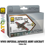 ATOM WWII Imperial Japanese Army Aircraft Set - 6 20ml Acrylic Paint | Ammo by Mig Jimenez 