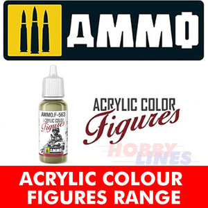 Ammo ACRYLIC COLOUR for FIGURES 17ml jar agitator ball Full Range Mig Jimenez